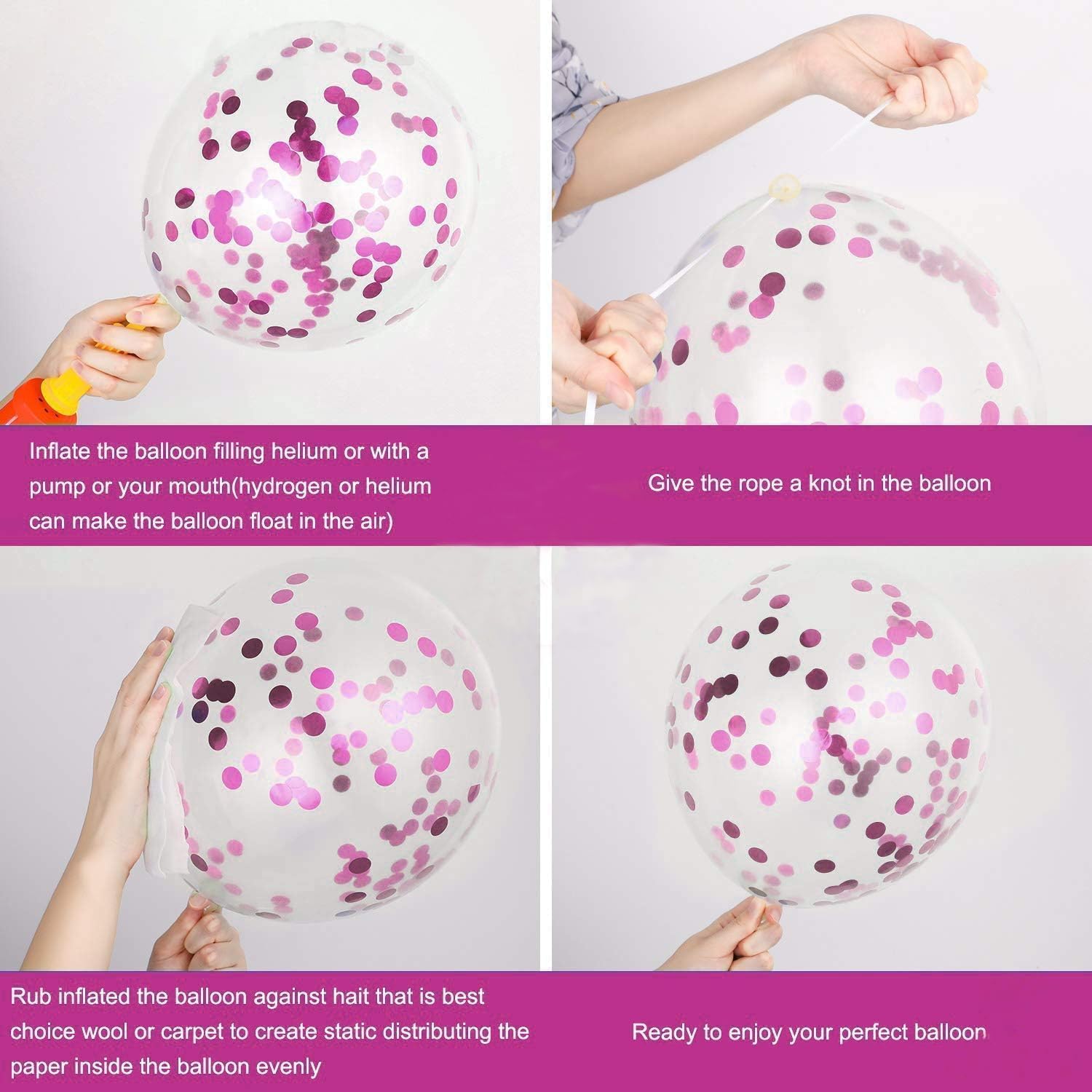 25Pcs Decoration Set – Foil Balloons, Latex Balloons, and Ribbon | Party Decoration for Girls | Pink Balloons