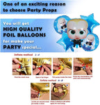 Boss Baby Theme Birthday Decorations Kit - 55 Pcs With Happy Birthday Banner (Cardstock), Blue Balloons