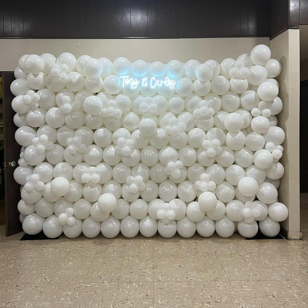 White Balloons Latex Party Balloons - 50 Pack 12 inch Helium Matte White Balloons for Wedding Graduation Baby Shower Birthday Anniversary Party Decorations