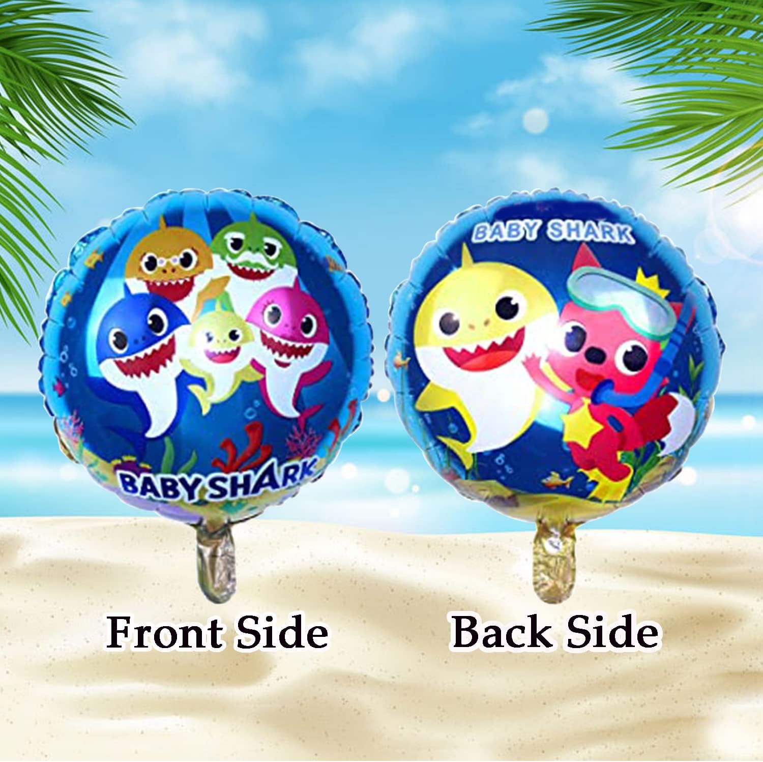 Shark Theme Birthday Decorations/Shark Theme Bday Decoration/Sea Animal Theme Birthday/Water Animal Theme - Pack of 5