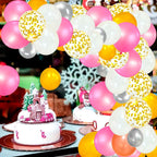 50 Pack Pink Balloons 12 Inch, Red Latex Balloons for Kids Party balloons Supplies Wedding Birthday Bridal Shower Decorations.