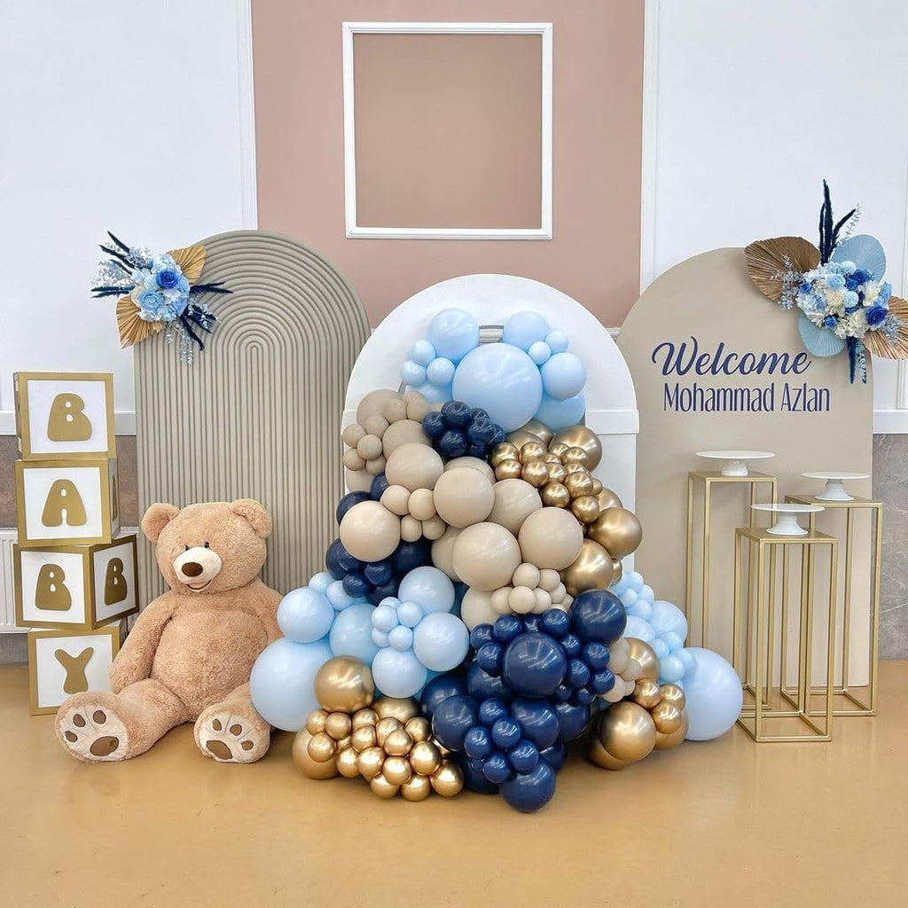 Blue Balloons Latex Party Balloons – 50 Pack, 12 Inch Helium Matte Blue Balloons for Birthday, Wedding, Baby Shower, Gender Reveal, and Party Decorations