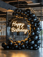 Black Balloons Latex Party Balloons – 100 Pack, 12 Inch Round Helium Balloons for Black Themed Wedding, Graduation, Anniversary, Birthday Party Backdrop Decorations