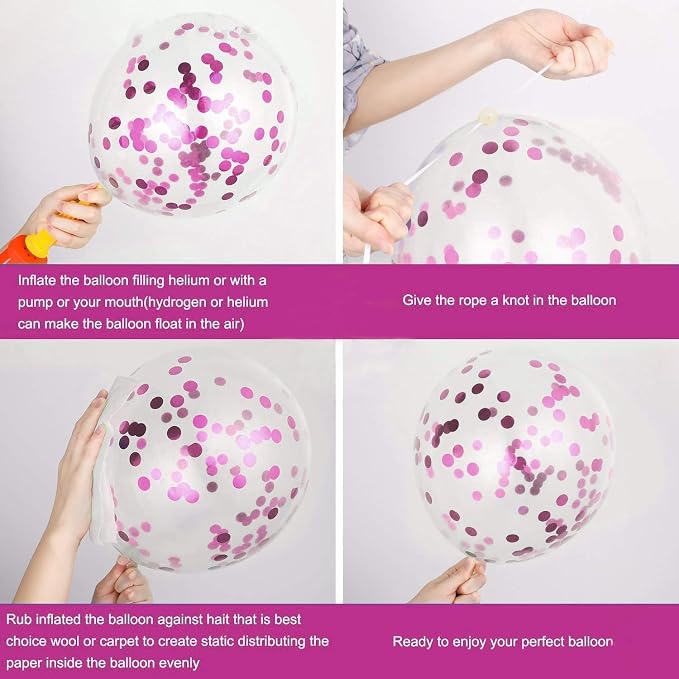 25Pcs Golden Happy Birthday Foil Balloon, Confetti and Metallic Balloons Combo for Birthday Decoration Items for Kids