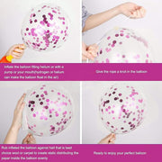 25Pcs Golden Happy Birthday Foil Balloon, Confetti and Metallic Balloons Combo for Birthday Decoration Items for Kids