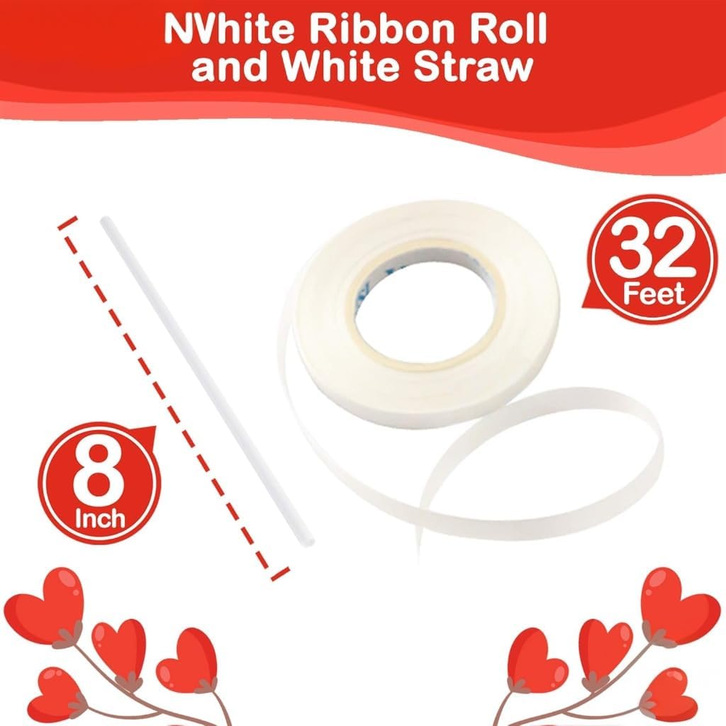 Shaped Foil Balloons Set - Pack of 6 | Helium Supported Romantic Love Balloon Kit | Red Heart Balloon for Wedding, Anniversary, Valentines Day, Proposal, Bridal Shower, Birthday Decorations