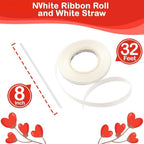 Shaped Foil Balloons Set - Pack of 6 | Helium Supported Romantic Love Balloon Kit | Red Heart Balloon for Wedding, Anniversary, Valentines Day, Proposal, Bridal Shower, Birthday Decorations