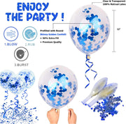 25Pcs Golden Happy Birthday Foil Balloon, Confetti and Metallic Balloons Combo for Birthday Decoration Items for Kids