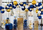 Party Balloons 12 inch 60 Pcs Latex Blue Balloons Gold Balloon Silver Balloon White Balloons Birthday Balloons Helium Balloons Baby Shower Party Decoration â€¦
