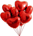 Red Heart Balloons for Valentine’s Day Decorations – Heart Shape Balloons, 18 Inch for Valentine Decorations – Love Foil Balloon Red Wedding Anniversary & Valentine Party Decors (SET OF 5)