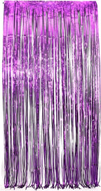 Foil Curtain/Foil Fringe Curtain/Party Decorations/Fringe Curtain/Foil Fringe Streamers/Tinsel Backdrop for Birthday, Baby Shower (SET OF 2)