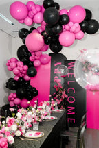 Black Balloons - 12 inch, 50 Pack Latex Party Balloons for Birthday, Graduation, Baby Shower, Halloween, Father's Day - Includes Black Ribbon