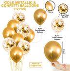 Golden Birthday Balloon Kit – 25Pcs