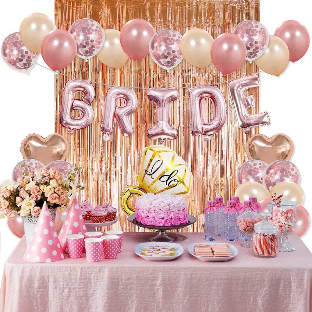 Rose Gold Foil Fringe Curtains – 3x6 Ft Shimmer Backdrop for Birthday, Anniversary, Baby Shower, Bridal Shower, Bachelorette, Photo Booth Decor – Pack of 3