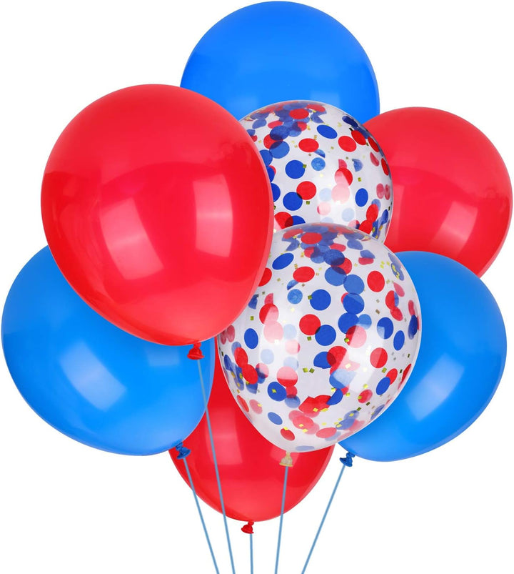 Spiderman Red Blue Balloons 30 Pack Party Decorations