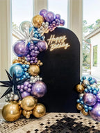 Metallic Gold Balloons 12 inch, 50 Pack Chrome Gold Latex Party Balloons Helium Quality for Birthday Graduation Baby Shower Wedding Party Decorations (with Gold Ribbon)