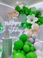 Green Balloons 12 inch, 50 Pack Green Latex Party Balloons Helium Quality for Birthday Graduation Baby Shower Jungle Christmas Party Decorations (with Green Ribbon)
