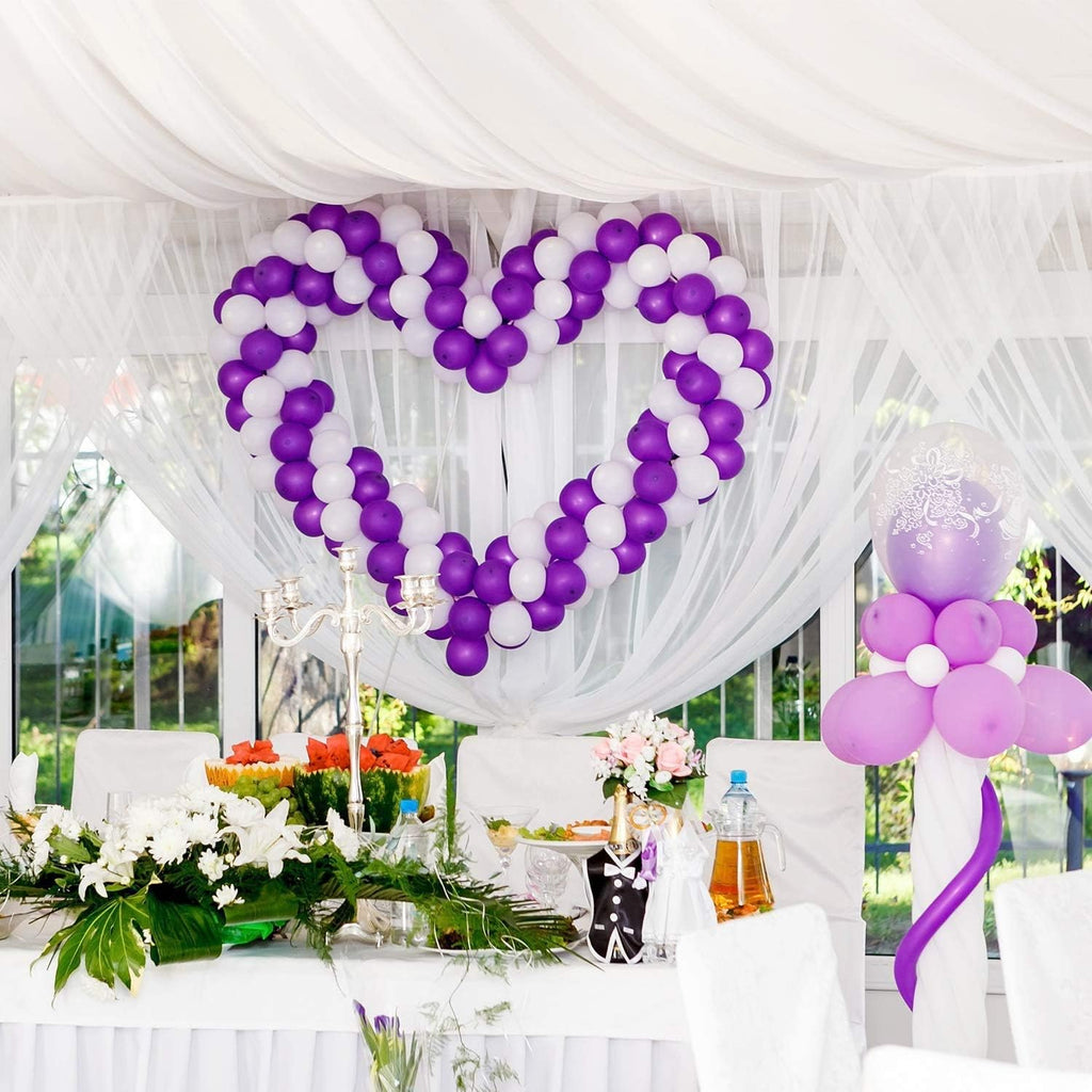 15m Balloon Arch Strip Tape Clear Balloon Garland Kit for Wedding Party Decorations, Large