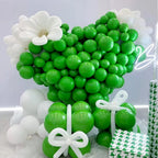 Green Balloons 12 inch, 50 Pack Green Latex Party Balloons Helium Quality for Birthday Graduation Baby Shower Jungle Christmas Party Decorations (with Green Ribbon)