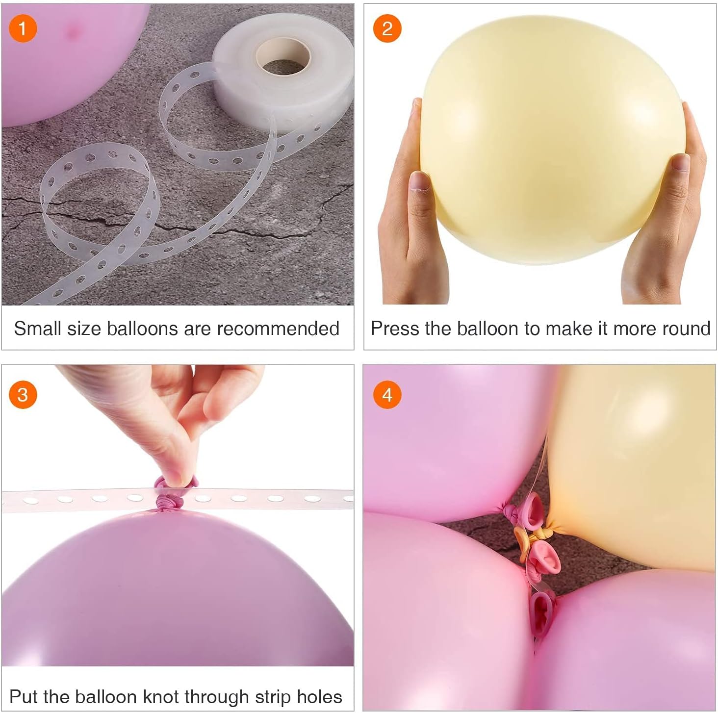 15m Balloon Arch Strip Tape Clear Balloon Garland Kit for Wedding Party Decorations, Large