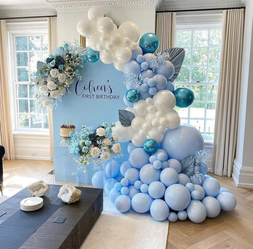 Blue Balloons Latex Party Balloons – 50 Pack, 12 Inch Helium Matte Blue Balloons for Birthday, Wedding, Baby Shower, Gender Reveal, and Party Decorations