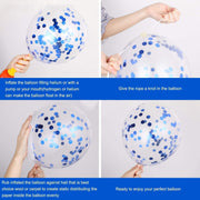25Pcs Golden Happy Birthday Foil Balloon, Confetti and Metallic Balloons Combo for Birthday Decoration Items for Kids