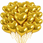 Heart Foil Balloons 25 Pack Party Decorations