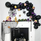 Black Balloons - 12 inch, 50 Pack Latex Party Balloons for Birthday, Graduation, Baby Shower, Halloween, Father's Day - Includes Black Ribbon