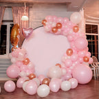 Pink Balloons - 12 Inch, 50 Pack Light Pink Latex Party Balloons with Pink Ribbon for Birthday, Graduation, Bridal, Baby Shower, Gender Reveal & Princess Parties