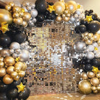 Metallic Gold Balloons 12 inch, 50 Pack Chrome Gold Latex Party Balloons Helium Quality for Birthday Graduation Baby Shower Wedding Party Decorations (with Gold Ribbon)