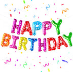 Rainbow Happy Birthday Balloon Banner - 16 Inch | Rainbow Balloons for Happy Birthday Decorations | Kids Theme Birthday Decorations |