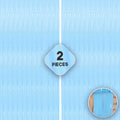 Xtra Large, Pastel Blue Fringe Curtain - 3.2x10 Feet | Pack of 2 | Blue Metallic Tinsel Backdrop | Streamers for Gender Reveal Party Supplies, Baby Shark, Under the Sea Birthday Decorations for Boys