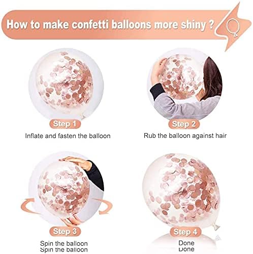 Confetti Foil Balloon 30/Set Party Supplies Banner Paper Garland For Happy Birthday Decoration Kids Baby Air Wedding Metallic Balloons, Zas2341