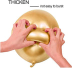Golden Metallic Balloons for Decoration, Shiny Gold Latex Balloons for Birthday, Anniversary, Wedding, Baby Shower, Bachelorette, Festival Decor – Pack of 50