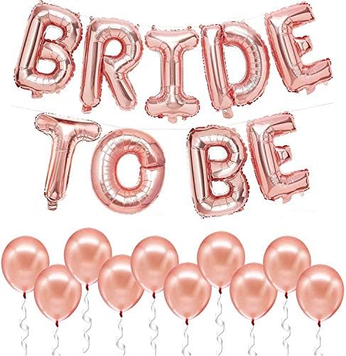 Rose Gold Bride To Be Balloons – 16”