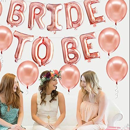 Rose Gold Bride To Be Balloons – 16”