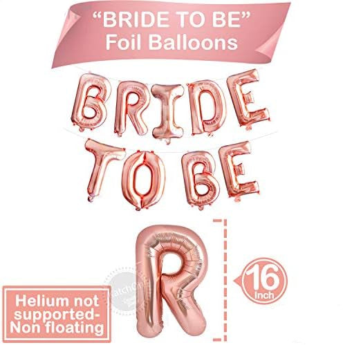 Rose Gold Bride To Be Balloons – 16”