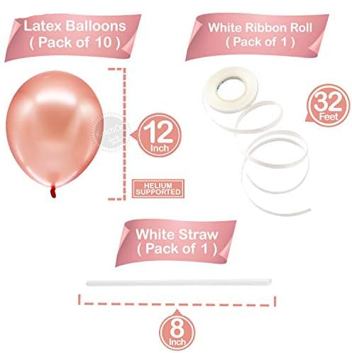 Rose Gold Bride To Be Balloons – 16”