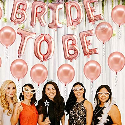 Rose Gold Bride To Be Balloons – 16”