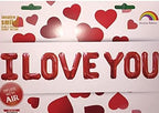 I Love You Red Letter Balloons – 8 Pcs