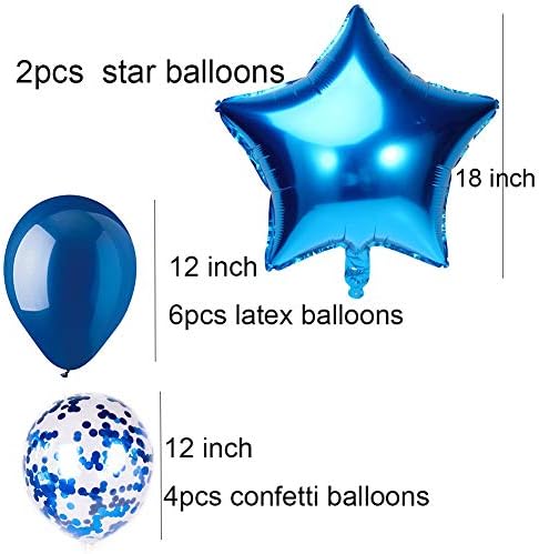 Haimimall Blue Birthday Balloon –25 Pcs