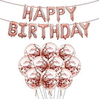 Rose Gold Birthday Decoration Kit – 24 Pcs