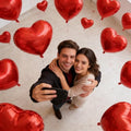 Red Heart Foil Balloons Party Pack-25pcs
