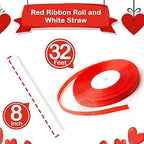Red White Confetti Balloons – 40pcs