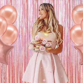 Rose Gold Birthday Balloons – Large