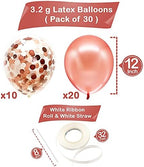 Rose Gold Metallic Balloons –30pcs