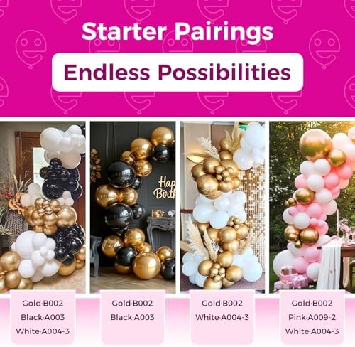 Gold Party Balloons – 100pcs