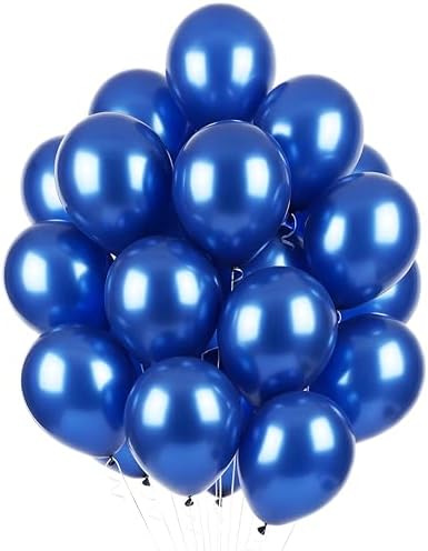 Propsicle Blue HD Metallic Balloons – 50 Pcs