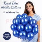Propsicle Blue Metallic Balloons 50pcs