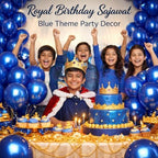 Propsicle Blue HD Metallic Balloons – 50 Pcs